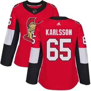 Damen Ottawa Senators Trikot Erik Karlsson 65 Rot Authentic